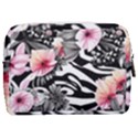 brilliantly hued watercolor flowers in a botanical Make Up Pouch (Medium) View2