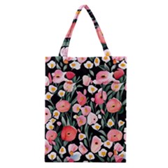 Charming Watercolor Flowers Classic Tote Bag by GardenOfOphir