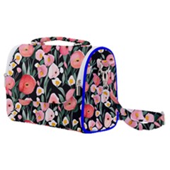 Charming Watercolor Flowers Satchel Shoulder Bag