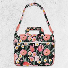 Charming Watercolor Flowers Macbook Pro 13  Shoulder Laptop Bag  by GardenOfOphir