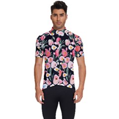 Charming Watercolor Flowers Men s Short Sleeve Cycling Jersey