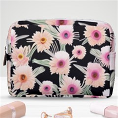 Watercolor Vintage Retro Floral Make Up Pouch (medium) by GardenOfOphir