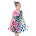 Adorned watercolor flowers Kids  Summer Dress View1