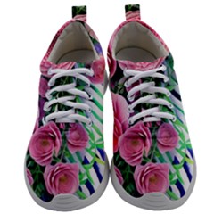 Adorned Watercolor Flowers Mens Athletic Shoes by GardenOfOphir