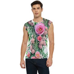 Brilliant Blushing Blossoms Men s Raglan Cap Sleeve Tee by GardenOfOphir