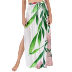 Brilliant Blushing Blossoms Maxi Chiffon Tie-up Sarong by GardenOfOphir