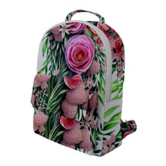 Brilliant Blushing Blossoms Flap Pocket Backpack (large) by GardenOfOphir