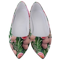 Brilliant Blushing Blossoms Women s Low Heels by GardenOfOphir