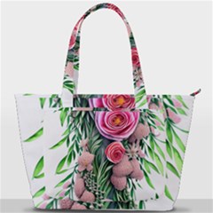 Brilliant Blushing Blossoms Back Pocket Shoulder Bag  by GardenOfOphir