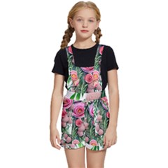 Brilliant Blushing Blossoms Kids  Short Overalls by GardenOfOphir