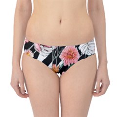 Exotic Watercolor Botanical Flowers Pattern Hipster Bikini Bottoms by GardenOfOphir