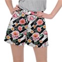 Exotic Watercolor Botanical Flowers Pattern Ripstop Shorts View1