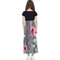 Tropical Paradise - Watercolor Botanical Flowers Kids  Flared Maxi Skirt View2