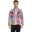 Flora Watercolor Botanical Flowers Men s Bomber Jacket View1