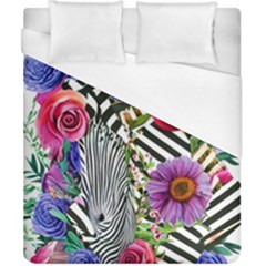 Bountiful Watercolor Flowers Duvet Cover (california King Size) by GardenOfOphir