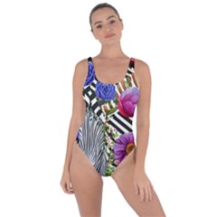 Bountiful Watercolor Flowers Bring Sexy Back Swimsuit by GardenOfOphir