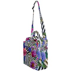 Bountiful Watercolor Flowers Crossbody Day Bag by GardenOfOphir