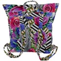 Bountiful Watercolor Flowers Buckle Up Backpack View3