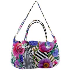 Bountiful Watercolor Flowers Removal Strap Handbag by GardenOfOphir