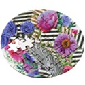 Bountiful Watercolor Flowers Wooden Puzzle Round View3