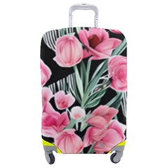 Expressive Watercolor Flowers Botanical Foliage Luggage Cover (medium) by GardenOfOphir