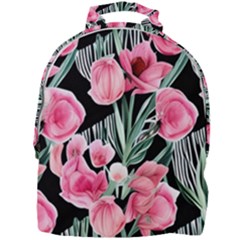 Expressive Watercolor Flowers Botanical Foliage Mini Full Print Backpack by GardenOfOphir