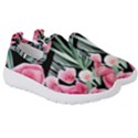 Expressive Watercolor Flowers Botanical Foliage Kids  Slip On Sneakers View3