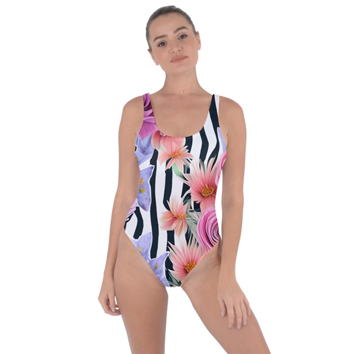 Delightful watercolor flowers and foliage Bring Sexy Back Swimsuit