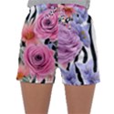 Delightful watercolor flowers and foliage Sleepwear Shorts View1