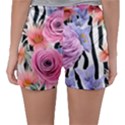 Delightful watercolor flowers and foliage Sleepwear Shorts View2