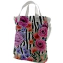 Delightful watercolor flowers and foliage Canvas Messenger Bag View1