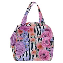 Delightful Watercolor Flowers And Foliage Boxy Hand Bag