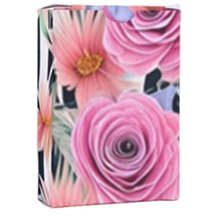 Delightful Watercolor Flowers And Foliage Playing Cards Single Design (rectangle) With Custom Box