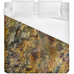 Rusty Orange Abstract Surface Duvet Cover (king Size) by dflcprintsclothing