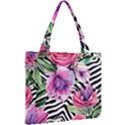 Classy and Chic Watercolor Flowers Mini Tote Bag View2