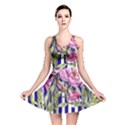 Classy and Chic Watercolor Flowers Reversible Skater Dress View1