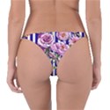 Classy and Chic Watercolor Flowers Reversible Bikini Bottoms View2