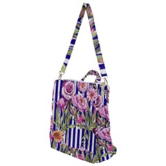 Classy And Chic Watercolor Flowers Crossbody Backpack by GardenOfOphir