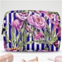 Classy and Chic Watercolor Flowers Make Up Pouch (Medium) View1