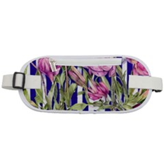 Classy And Chic Watercolor Flowers Rounded Waist Pouch by GardenOfOphir