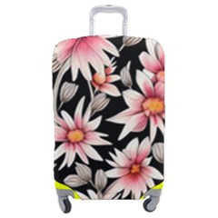 Charming And Celestial Watercolor Flowers Luggage Cover (medium) by GardenOfOphir