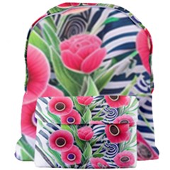 Cherished Blooms – Watercolor Flowers Botanical Giant Full Print Backpack by GardenOfOphir