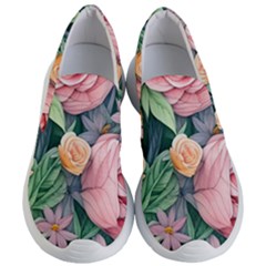 Darling And Dazzling Watercolor Flowers Women s Lightweight Slip Ons by GardenOfOphir