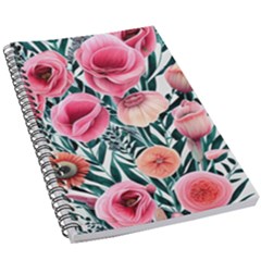 Cheerful Watercolors – Flowers Botanical 5 5  X 8 5  Notebook by GardenOfOphir