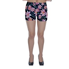 Classy Botanicals – Watercolor Flowers Botanical Skinny Shorts by GardenOfOphir