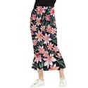 Classy Botanicals – Watercolor Flowers Botanical Maxi Fishtail Chiffon Skirt View1