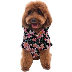 Classy Botanicals – Watercolor Flowers Botanical Dog Coat by GardenOfOphir