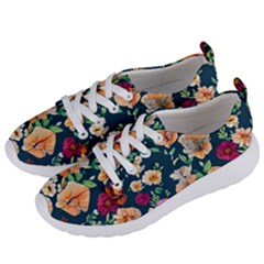 Charming Foliage – Watercolor Flowers Botanical Women s Lightweight Sports Shoes