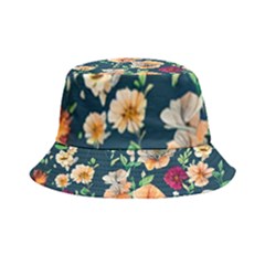 Charming Foliage – Watercolor Flowers Botanical Inside Out Bucket Hat by GardenOfOphir