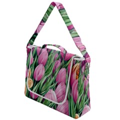 Cheerful Watercolor Flowers Box Up Messenger Bag by GardenOfOphir